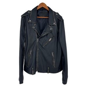 Bolongaro Trevor leather jacket men’s XL moto biker distressed antiqued
